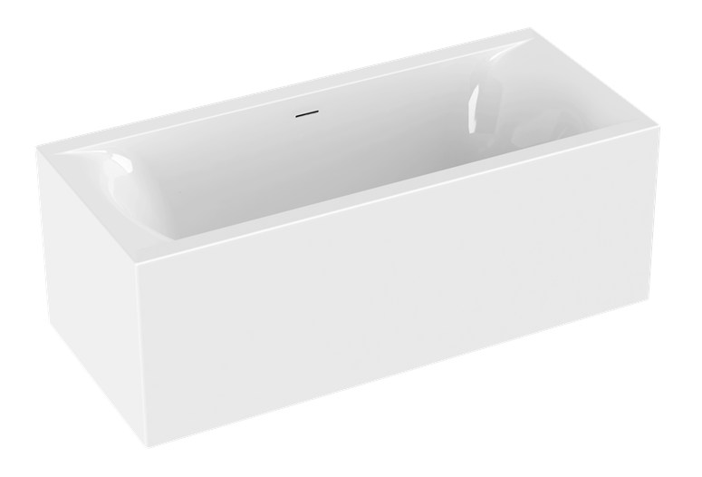 Aquaestil kopalna kad Colorado Free corner L/D 180×80, sijajno bela, Usmeritev: Levo