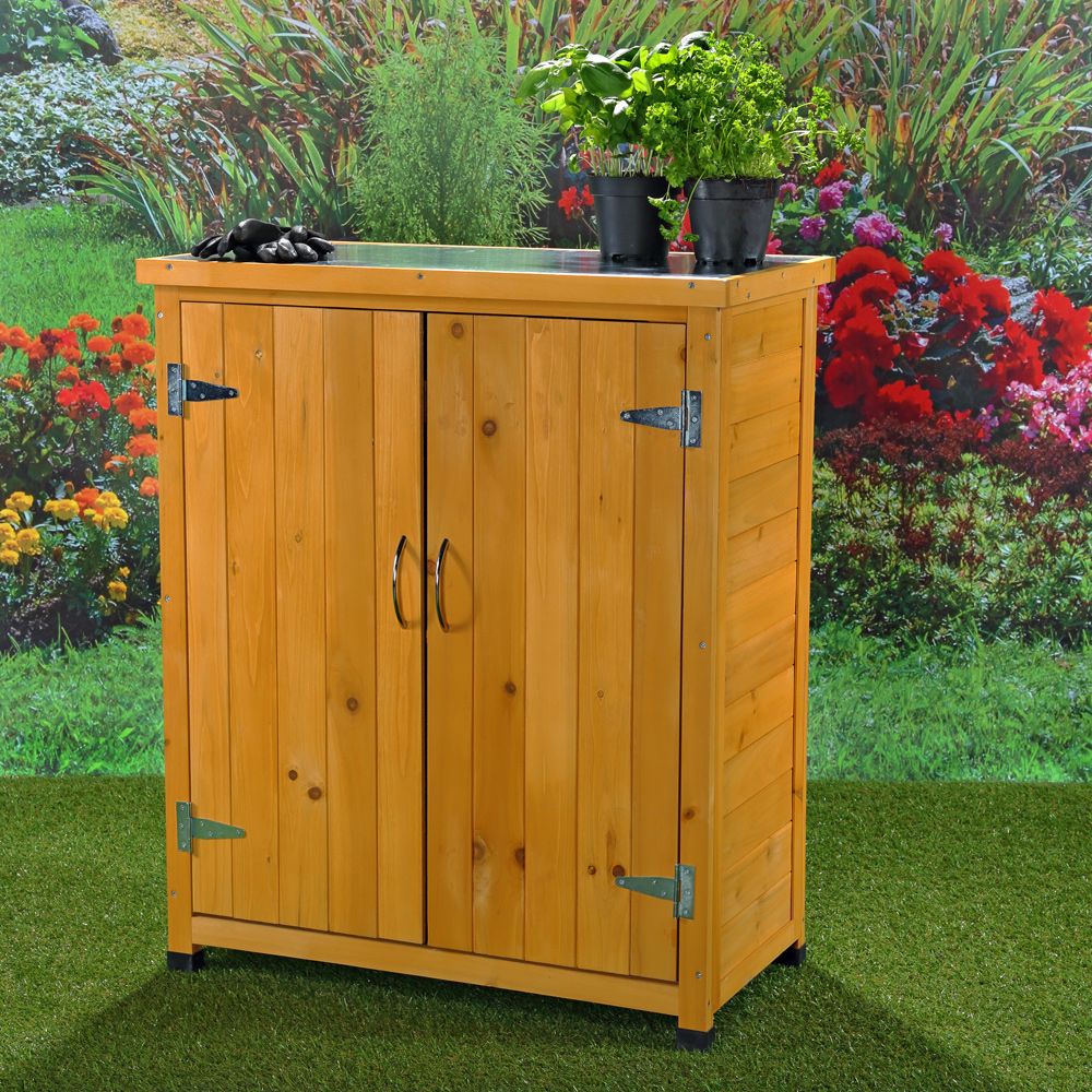 Lesena vrtna omara - 75 × 40 × 90 cm