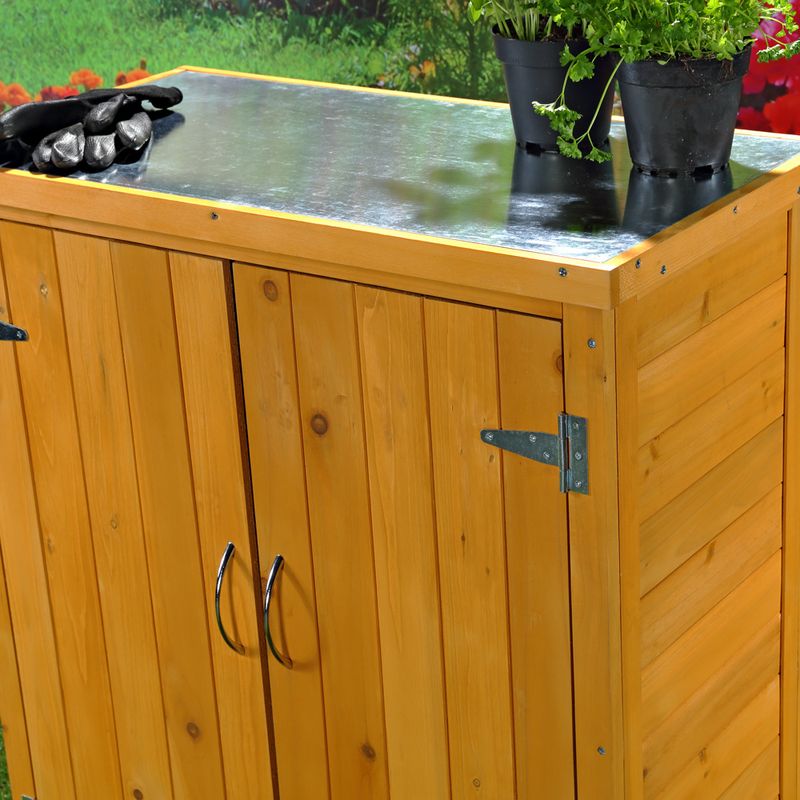 Lesena vrtna omara - 75 × 40 × 90 cm