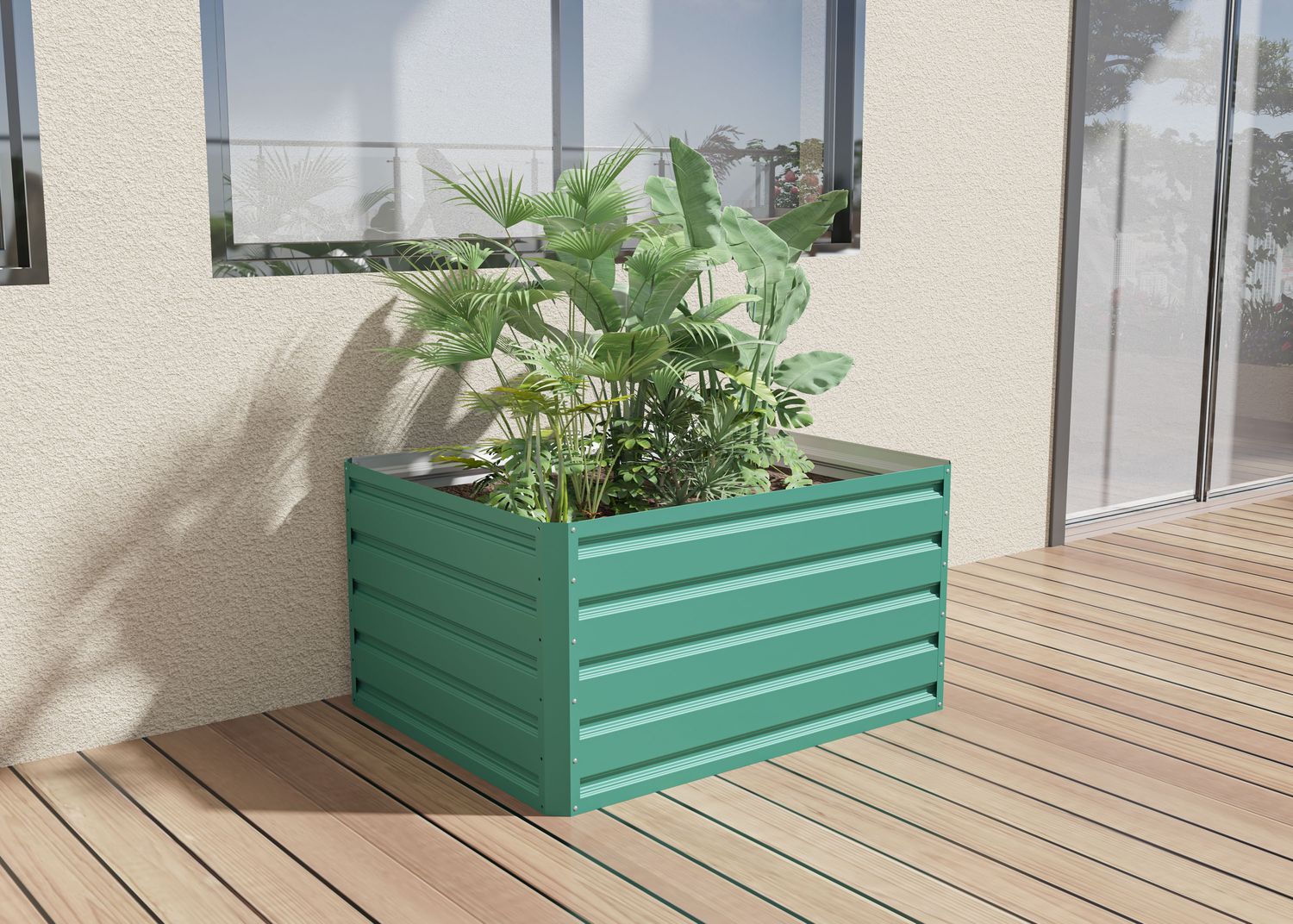 Visoka greda Daisy - 100 x 80 x 52 cm - ZELENA