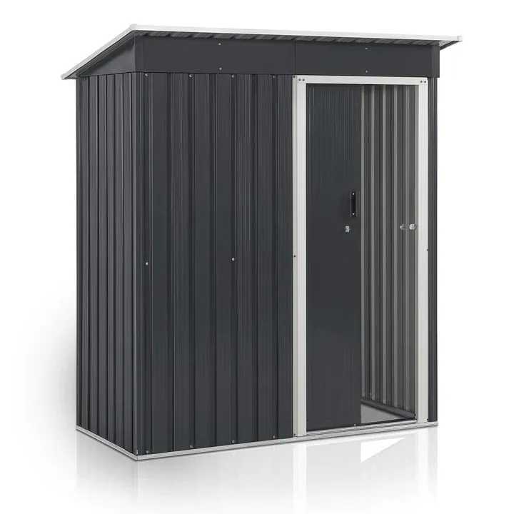 Vrtna kovinska hiška-uta-lopa 1 m² - 1,51 m x 0,71 m - ANTRACIT