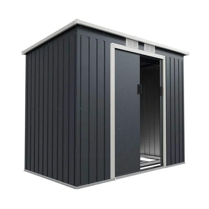 Vrtna kovinska hiška-uta-lopa 2,38 m² - 2,03 m x 1,17 m - ANTRACIT