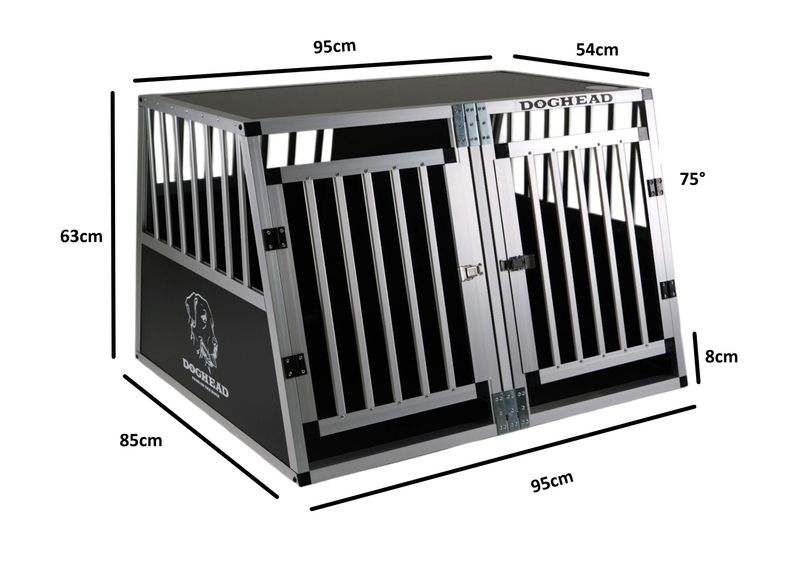 DVOJNI box - kletka za psa 95 x 85 x 63 cm - ni primerna za karavane