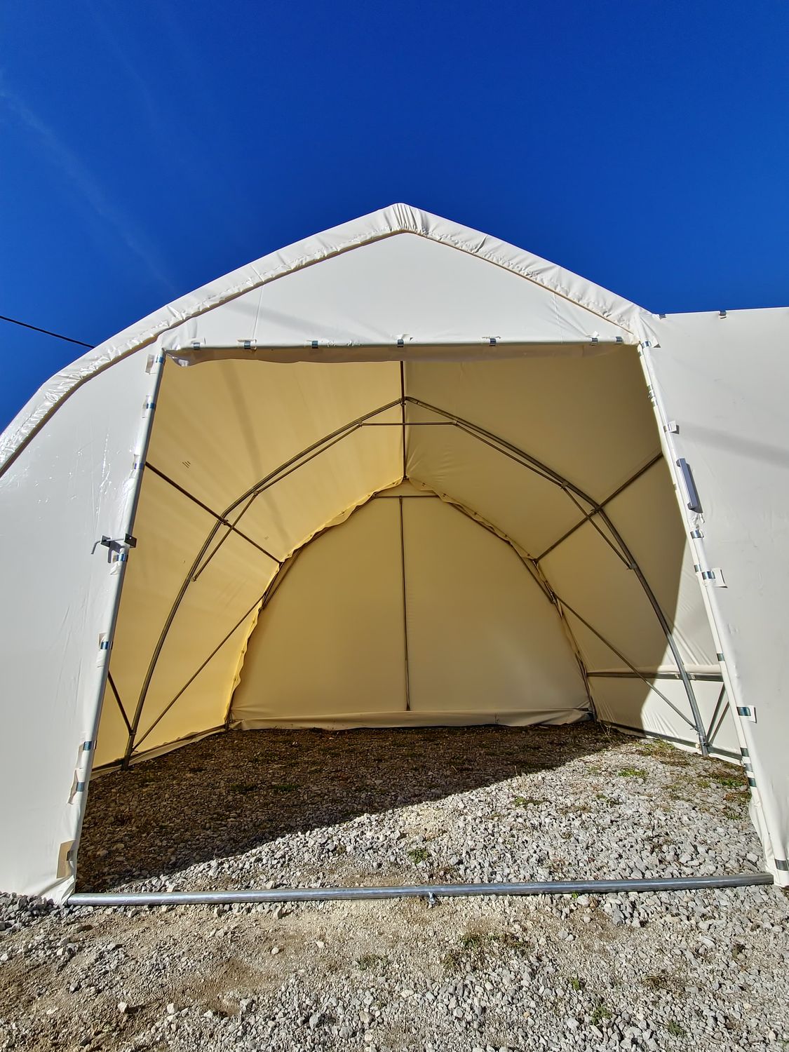 ​Garažni / Skladiščni šotor - hala  4,6 m – več mer od 27m2  - kakovost EU - lastna proizvodnja od 1899 €