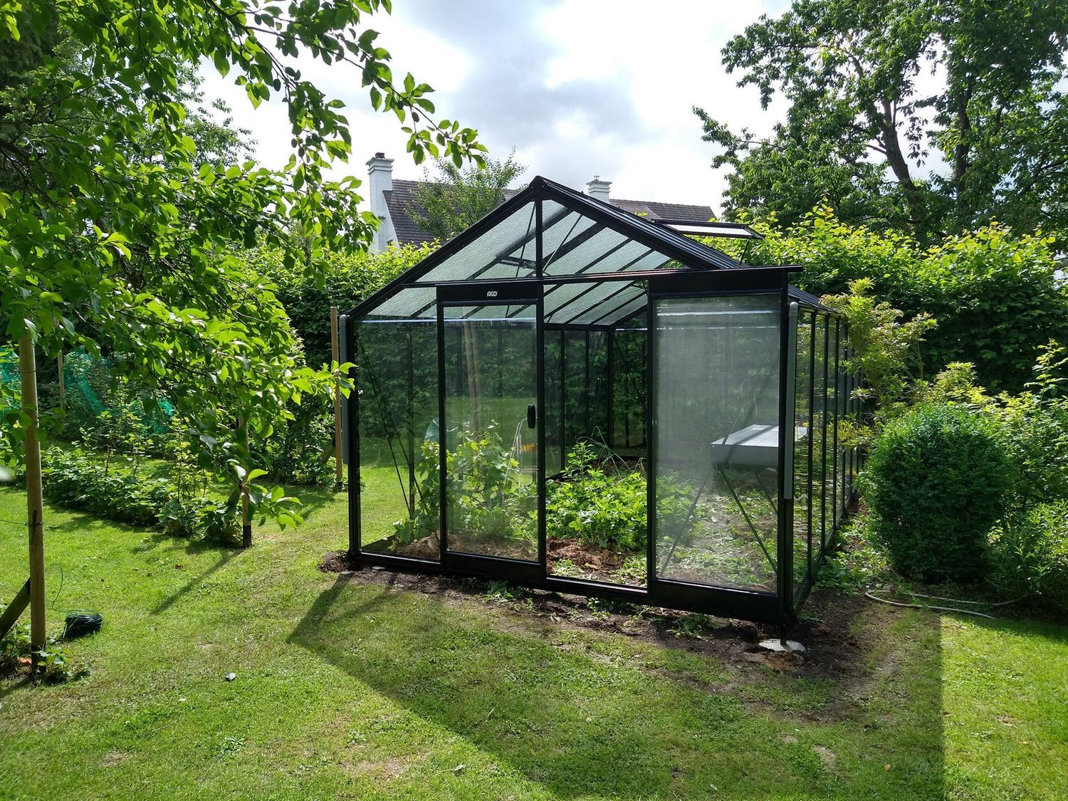 Stekleni rastlinjak ACD R307 - 3,06 x 5,19m - Blackline