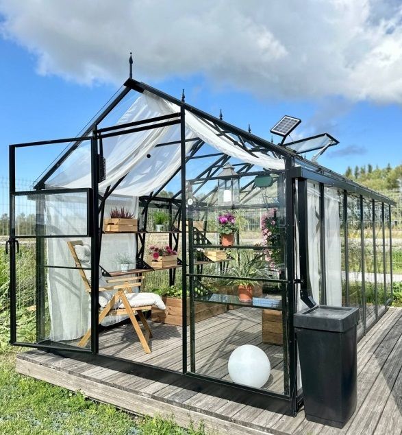 Stekleni rastlinjak EcoSlider 2,5m širine – 4 mm varnostno steklo