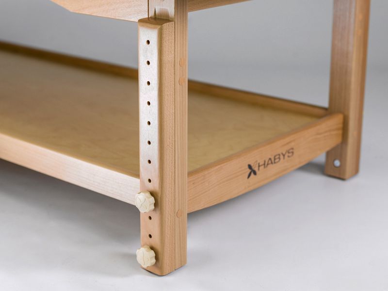 Lesena terapevtska miza Nova Komfort Light Wood K033, bež