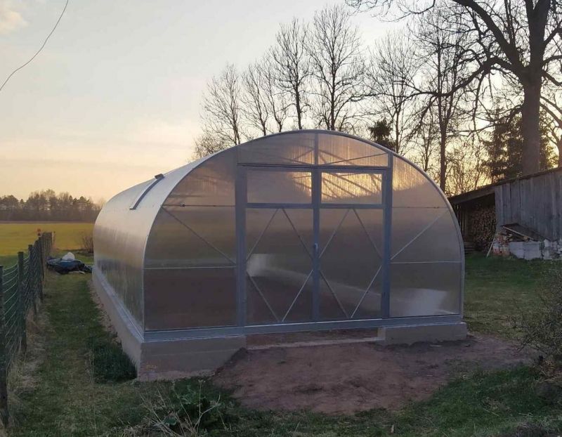 Rastlinjak EcoSlider | ES 4,0 m | Predhodno montirana serija | Dvojna vrata