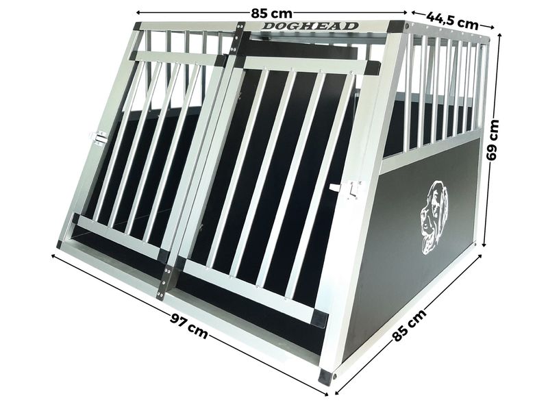 DVOJNI box - kletka za psa 97 x 85 x 69 cm - ni primerna za karavane