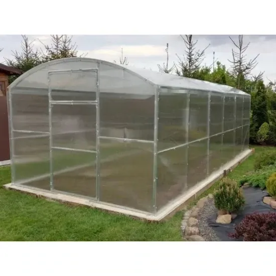 Rastlinjak PROFI LILA - širina 2,75 m - 4/6 mm polikarbonat + dostava