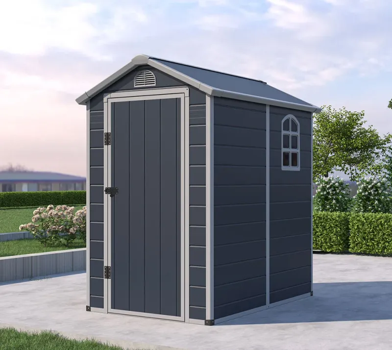 Plastična hiška-lopa-uta Universo L 2,57 m² - 1,34m x 1,92m - ANTRACIT