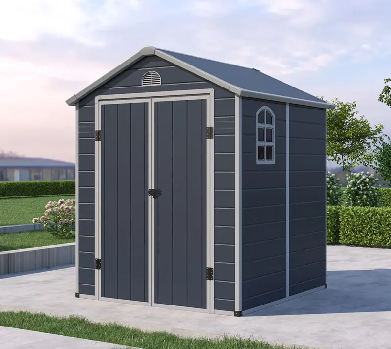 Plastična hiška-lopa-uta Universo XL 3,65 m² - 1,90m x 1,92m - ANTRACIT