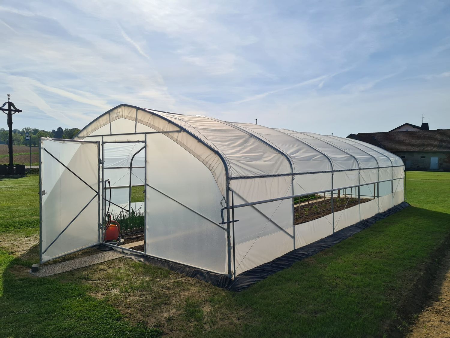 TOP MODEL - PROFI RASTLINJAK - 5m širina x »dolžina do 60 m« +1x vrata + VSE OJAČITVE - kvaliteta zagotovljena