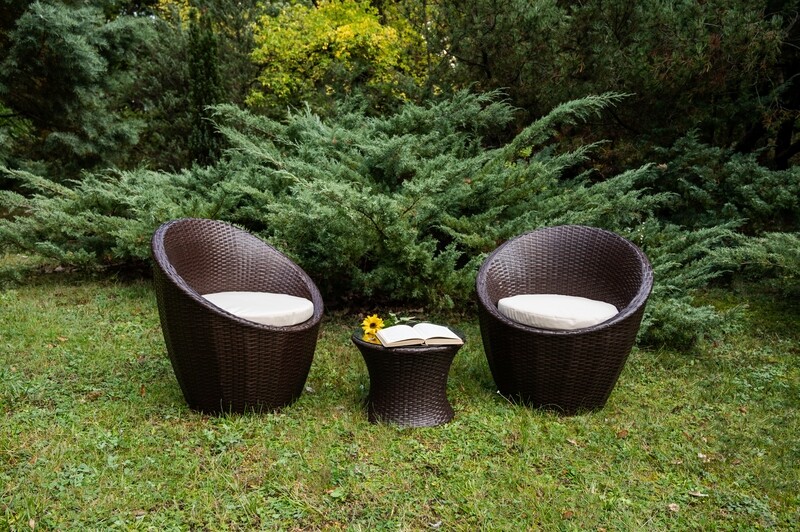 Vrtna garnitura MODICO - TEMNO RJAVA barva