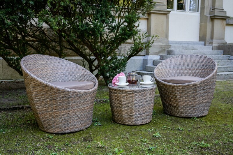 Vrtna garnitura MODICO - SVETLO RJAVA barva