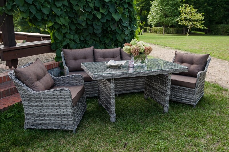 Vrtna garnitura DIVINO - SIVA barva