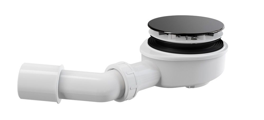 Sifon za tuš kad Ø90 Alcaplast - črni sijaj