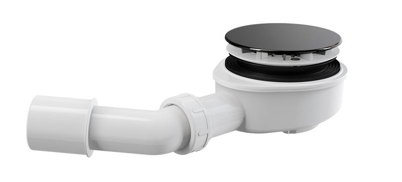 Sifon za tuš kad Ø90 Alcaplast - črni sijaj