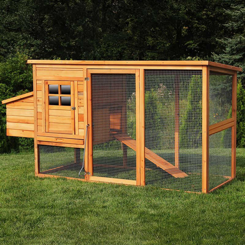 Zaščitno impregniran kokošnjak - 173,5 x 76,0 x 103,0 cm