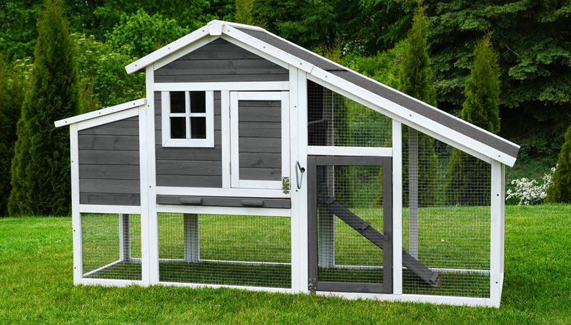 Impregniran kokošnjak z zaščitnim premazom - 185 x 62 x 115 cm