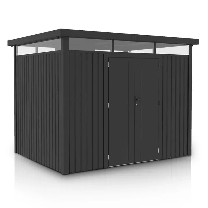 Vrtna kovinska hiška-uta-lopa 6,8 m² - 2,94 m x 2,30 m - ANTRACIT