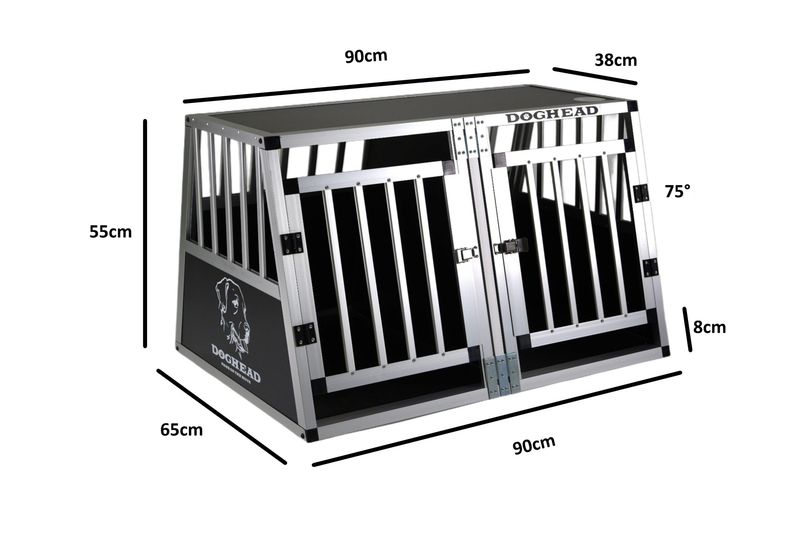DVOJNI box - kletka za psa 90 x 65 x 55 cm