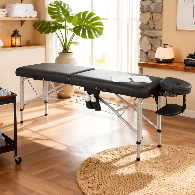 Prenosna masažna miza Vera 60 Comfy Base K515, črna