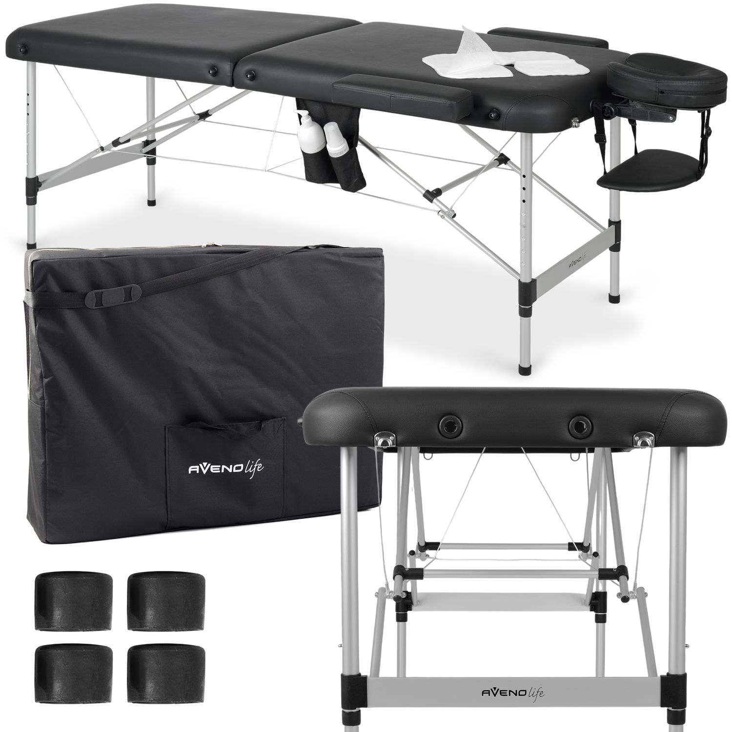Masažna miza Nadia 70 Comfy Base K515, črna