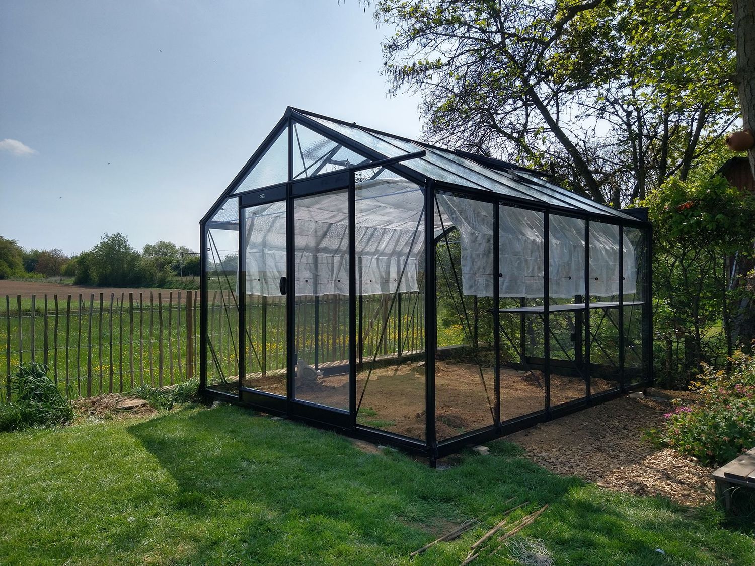 Stekleni rastlinjak ACD R305 - 3,06 x 3,71m - Blackline
