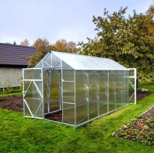 Rastlinjak | 6/8/10 mm polikarbonat | EcoSlider Roof EH 2,0 m