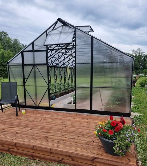 Rastlinjak EcoSlider Roof | EHL 4,0 m | 6 mm polikarbonat