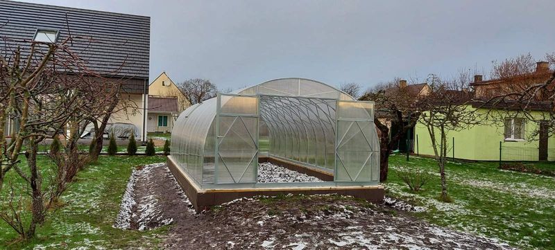 Rastlinjak EcoSlider | ES 4,0 m | Predhodno montirana serija | Dvojna vrata