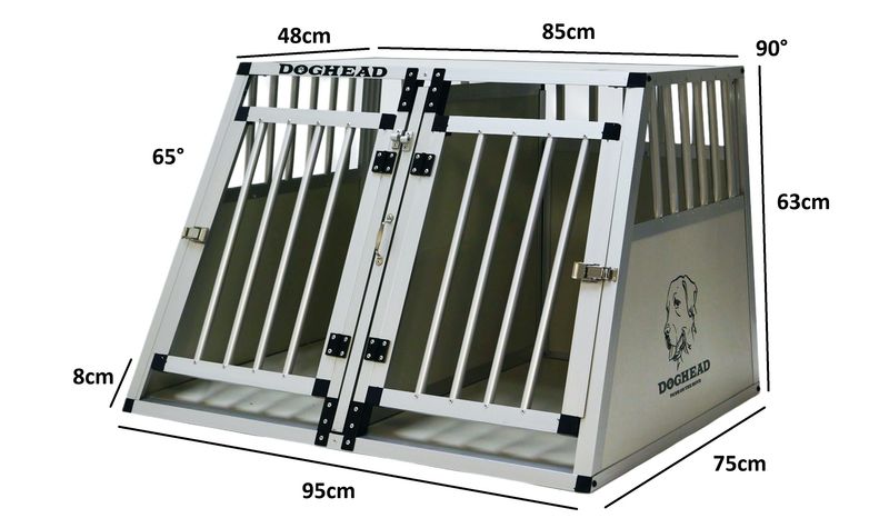 DVOJNI box - kletka za psa 95 x 75 x 63 cm - COMFORT Line