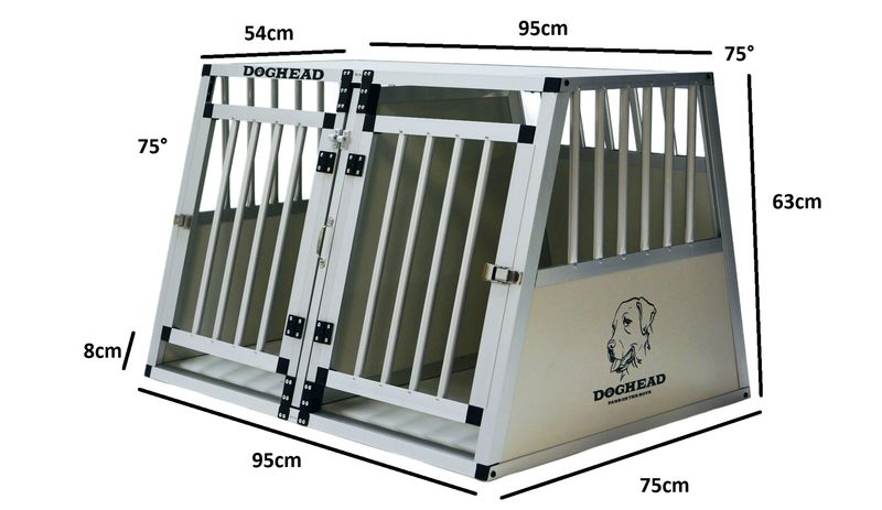 DVOJNI box - kletka za psa 95 x 75 x 63 cm - COMFORT Line - ni primerna za karavane
