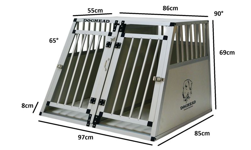 DVOJNI box - kletka za psa 97 x 85 x 69 cm - COMFORT Line - ni primerna za karavane