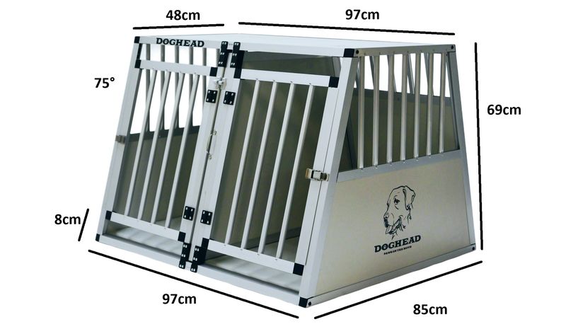 ​DVOJNI box - kletka za psa 97 x 85 x 69 cm - COMFORT Line - ni primerna za karavane