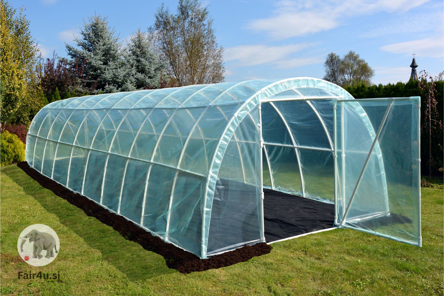 PVC rastlinjak Lemar [Aw10] 10,0 x 3,0 x 2,1 m