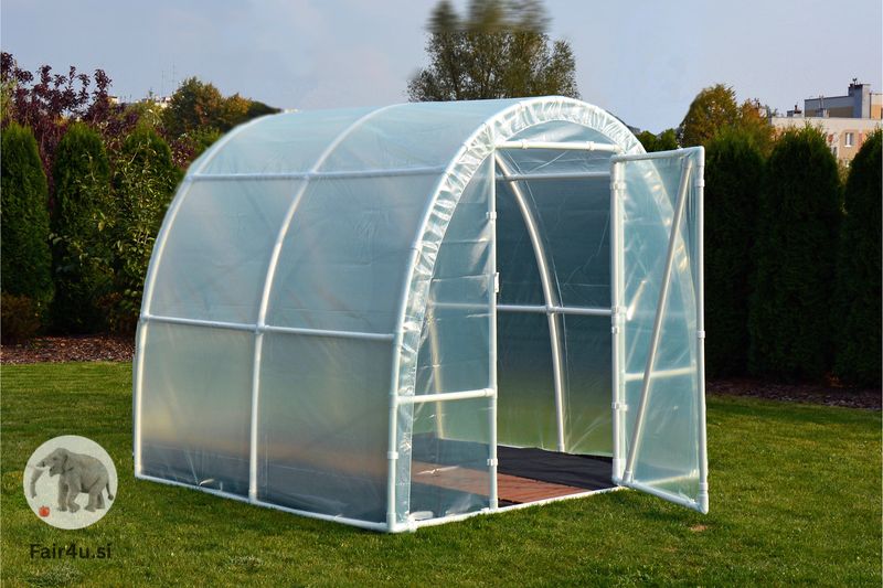 PVC rastlinjak Lemar [B2] 2,0 x 2,2 x 1,9 m