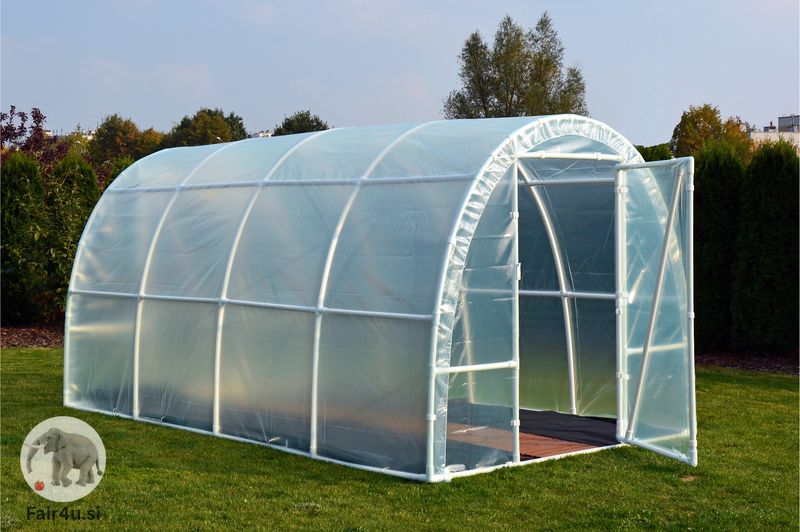 PVC rastlinjak Lemar [B4] 4,0 x 2,2 x 1,9 m