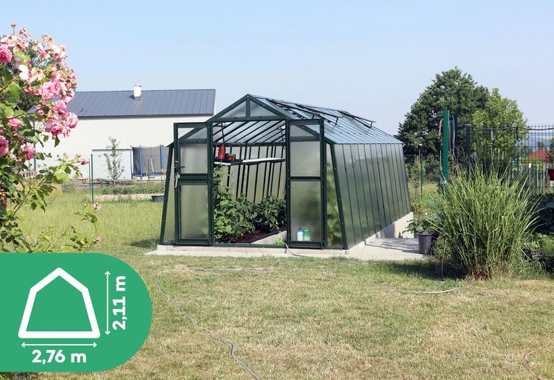 LIMES rastlinjak PRIMUS K - steklo 4mm - širina 2,76m