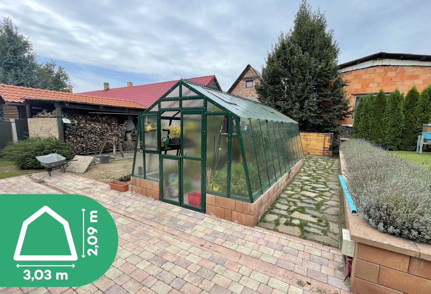 LIMES rastlinjak PRIMUS L - steklo 4mm - širina 3,03m