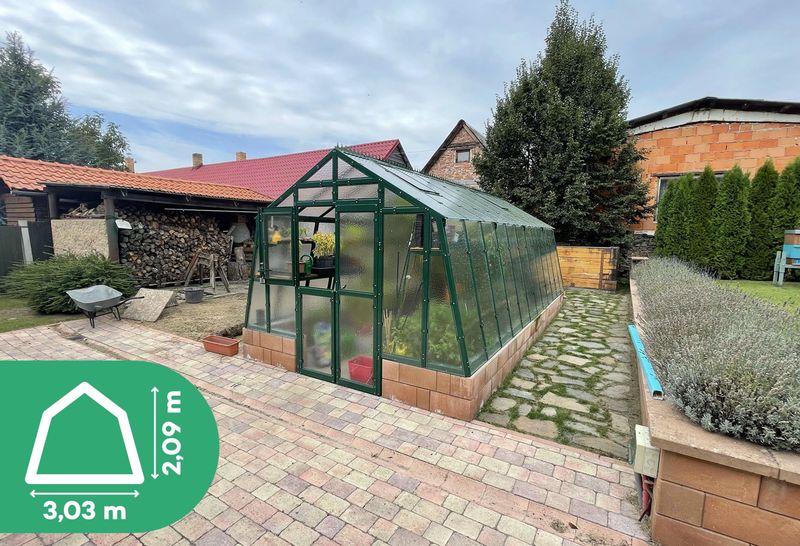 LIMES rastlinjak PRIMUS L - steklo 4mm - širina 3,03m
