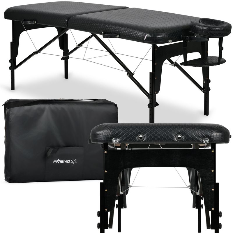 Prenosna masažna miza Estetic Black Comfy Base K515, črna