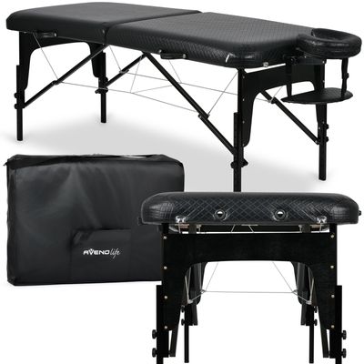 Prenosna masažna miza Estetic Black Comfy Base K515, črna