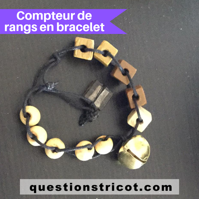Compteur de rangs bracelet