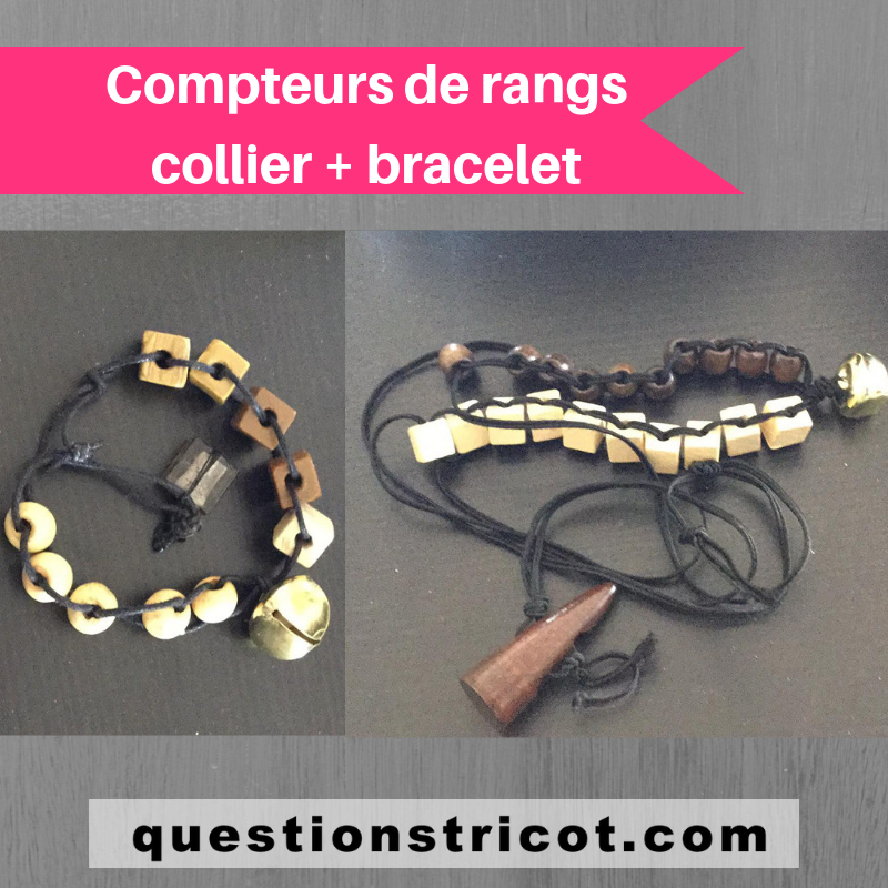 Compteur de rangs collier + bracelet
