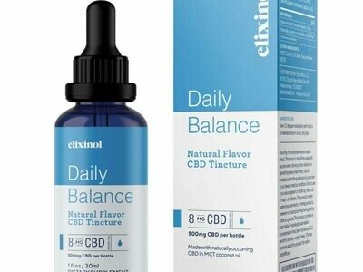 Elixinol Daily Balance Tincture- Natural Full Spectrum Oil 500mg