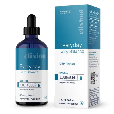 Elixinol Daily Balance Tincture – Full Spectrum Drops 1000mg CBD