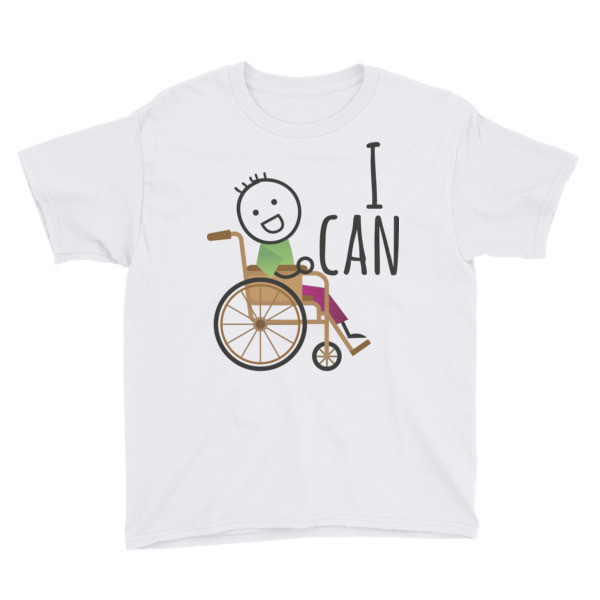 Youth Short Sleeve T-Shirt, Color: White, Size: XS