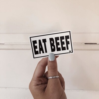 eat beef sticker
